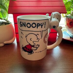 Peanuts Dimensional Snoopy and Charlie Brown Mug, 16.5 oz